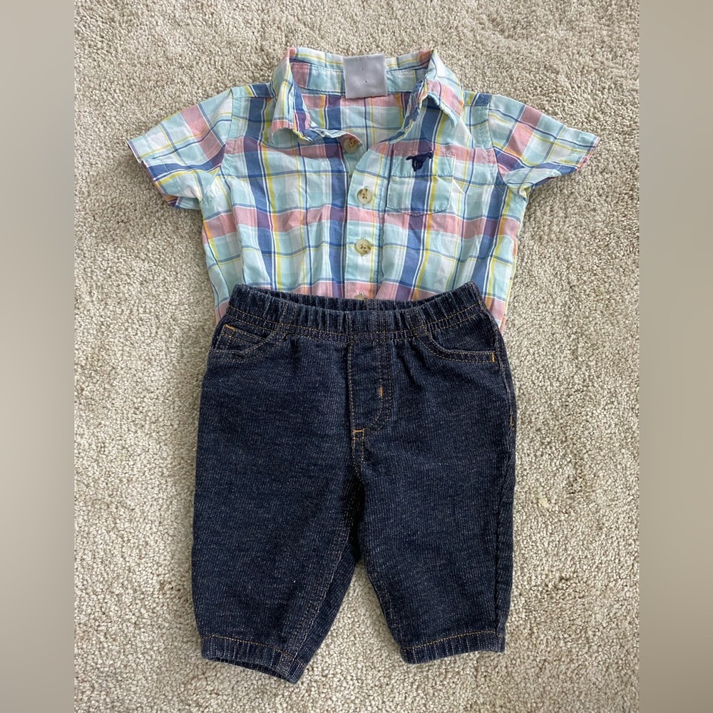 Baby Boy Wrangler & Carter’s Outfit